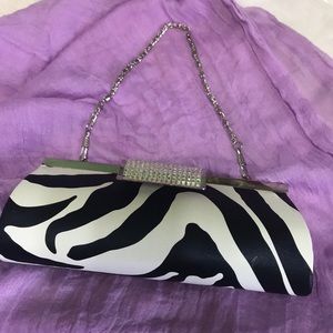 Zebra Print Clutch Purse